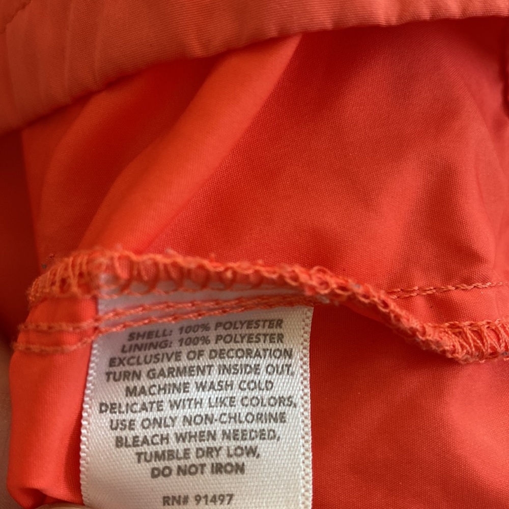 Lauren James - Women’s Pullover Windbreaker Fold In Hood Rain Jacket XXL - Picture 6 of 6